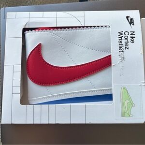 Nike Cortez Wristlet with Red Swoosh on White - NWT